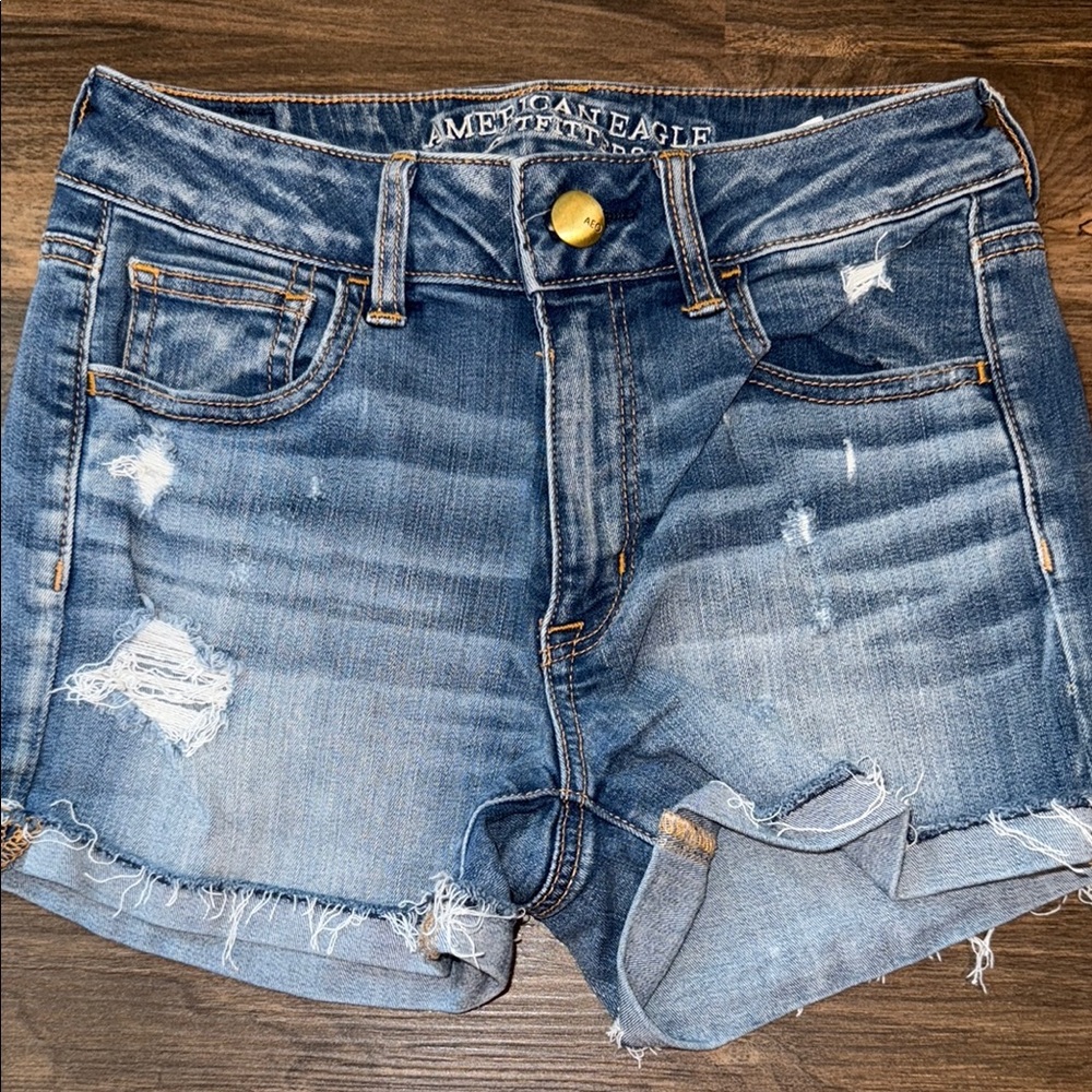 American Eagle Outfitters Women's Blue Denim Shorts